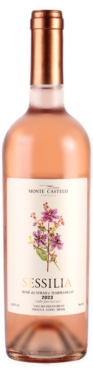 Rótulo Sessilia Rosé de Syrah e Tempranillo