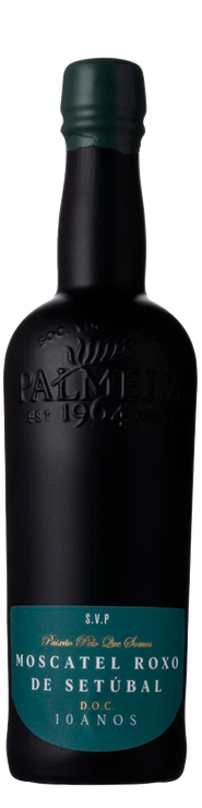 Rótulo Sociedade Vinícola Palmela Moscatel Roxo 10 Anos