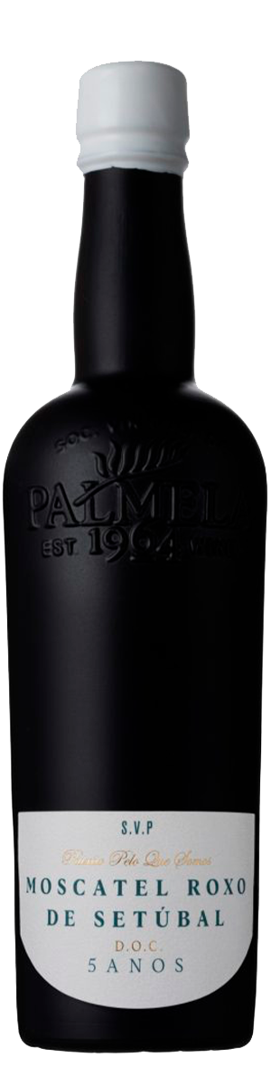 Rótulo Sociedade Vinícola Palmela Moscatel Roxo 5 Anos