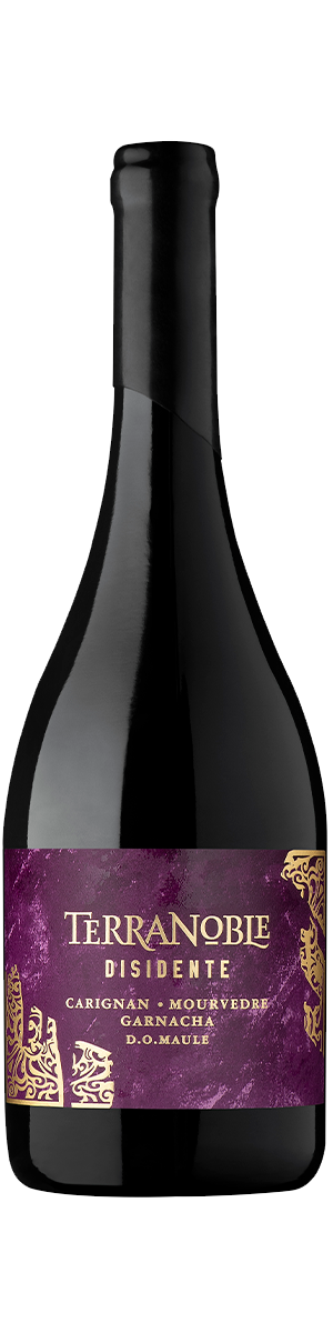 Rótulo Terranoble Disidente Carignan Mourvèdre Garnacha