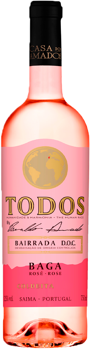 Rótulo Todos Colheita Rosé Baga