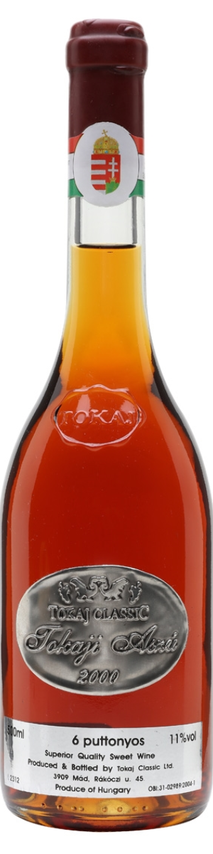 Rótulo Tokaj Classic Tokaji Aszú 6 Puttonyos