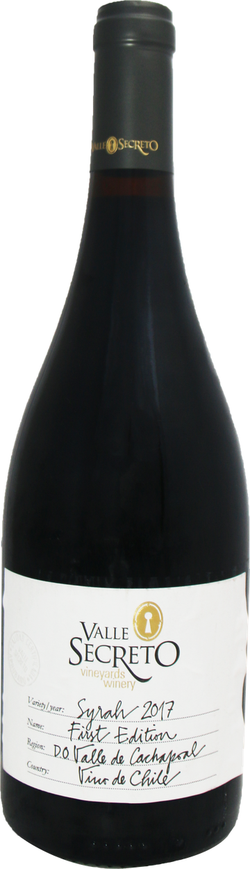 Rótulo Valle Secreto First Edition Syrah