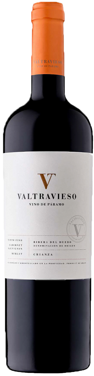 Rótulo Valtravieso Crianza Tinto Fino Cabernet Sauvignon Merlot