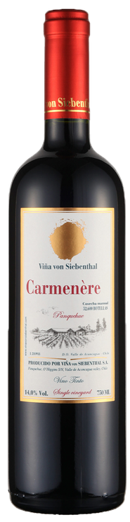 Rótulo Viña von Siebenthal Single Vineyard Carménère