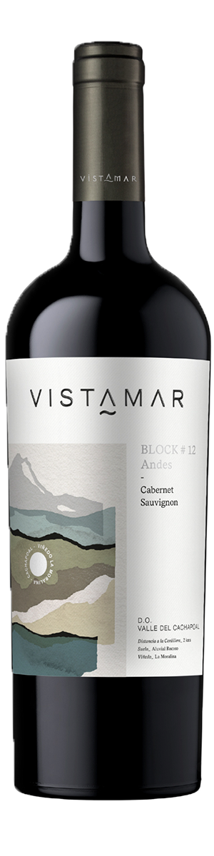 Rótulo Vistamar Andes Block # 12 Cabernet Sauvignon