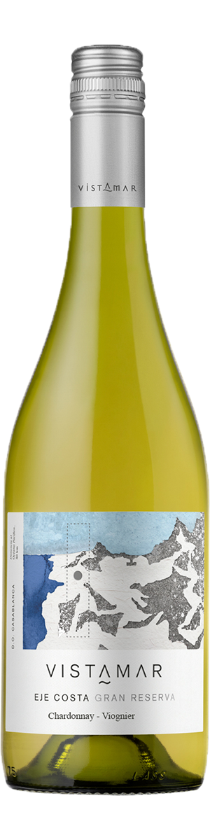 Rótulo Vistamar EJE Costa Gran Reserva Chardonnay Viognier