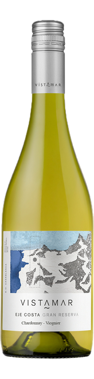 Rótulo Vistamar EJE Costa Gran Reserva Chardonnay Viognier