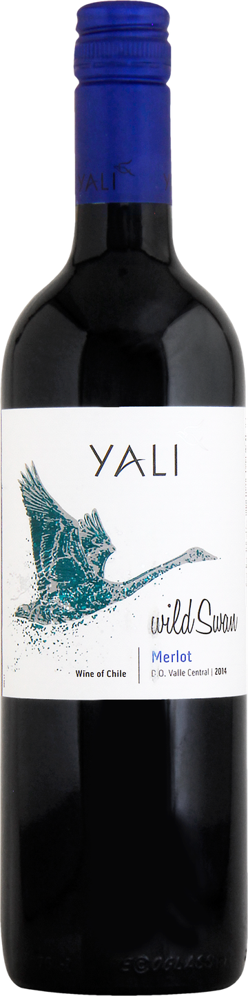 Rótulo Yali Wild Swan Merlot