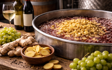 Gengibre pode substituir sulfitos no vinho?