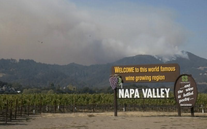 A costa oeste dos Estados Unidos é uma das regiões vitivinícolas mais afetadas por incidendios