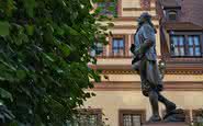 Estátua de Goethe na cidade de Leipzig