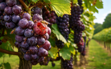 Ilustração para mosca no vinhedo