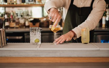 Das mãos dos bartenders saem combinações refrescantes com vinhos - (c)pexels