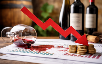 Ilustração para queda nas vendas