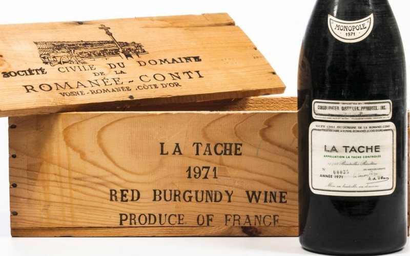 Rara garrafa de 3 litros de Domaine de la Romanee-Conti la Tache de 1971