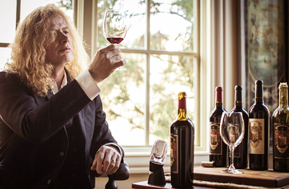 Dave Mustaine e seus vinhos na House of Mustaine