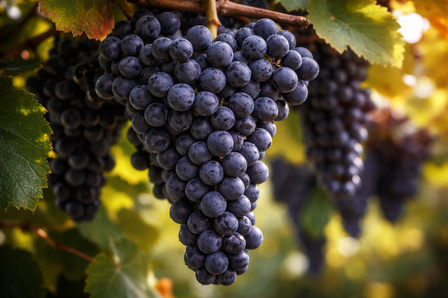 Ilustração para a uva syrah