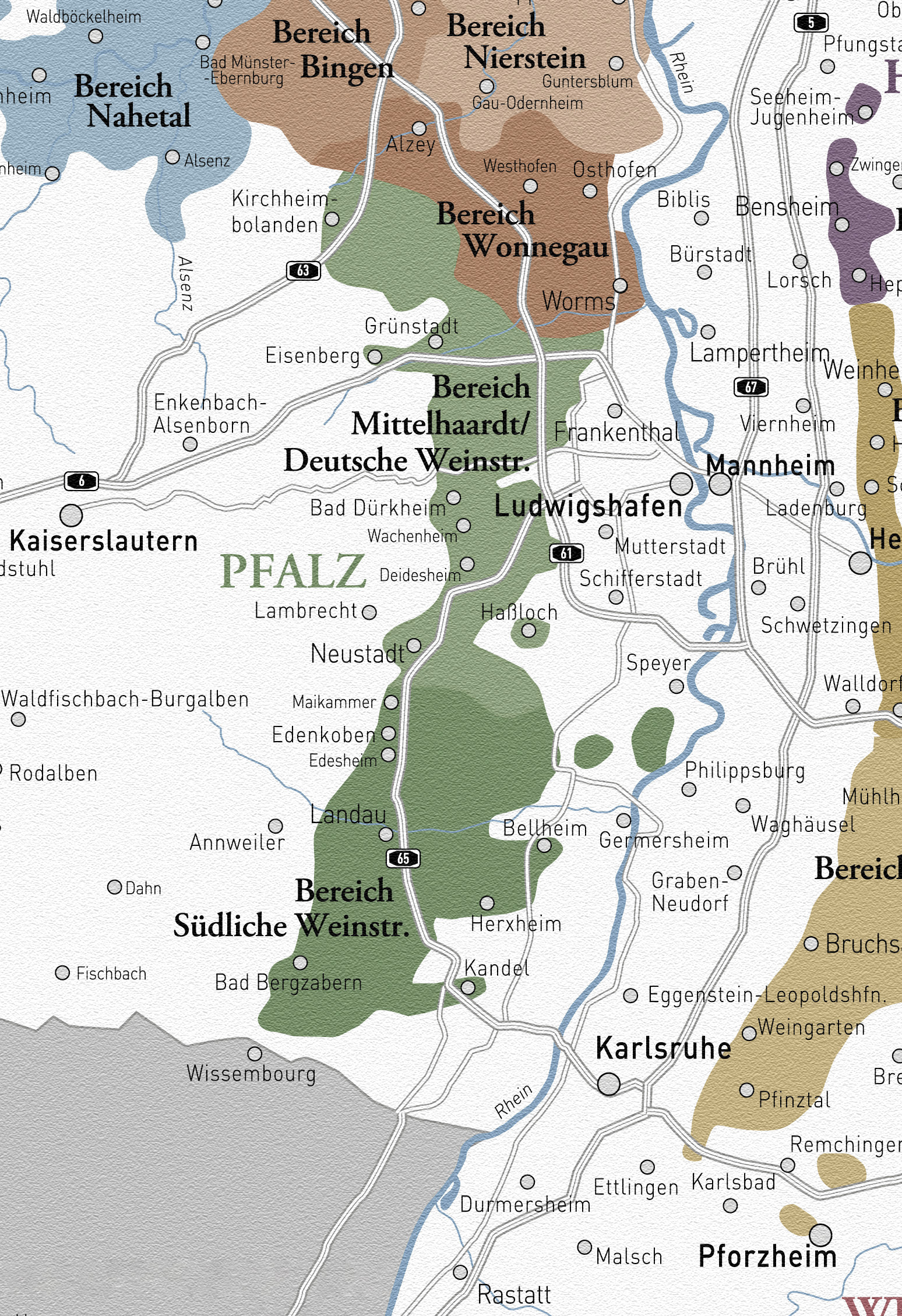 Regiões do Pfalz