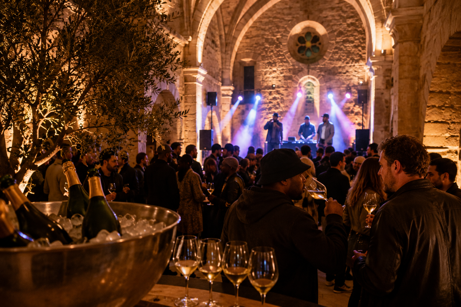 Champagne e hip-hop se unem em evento na França