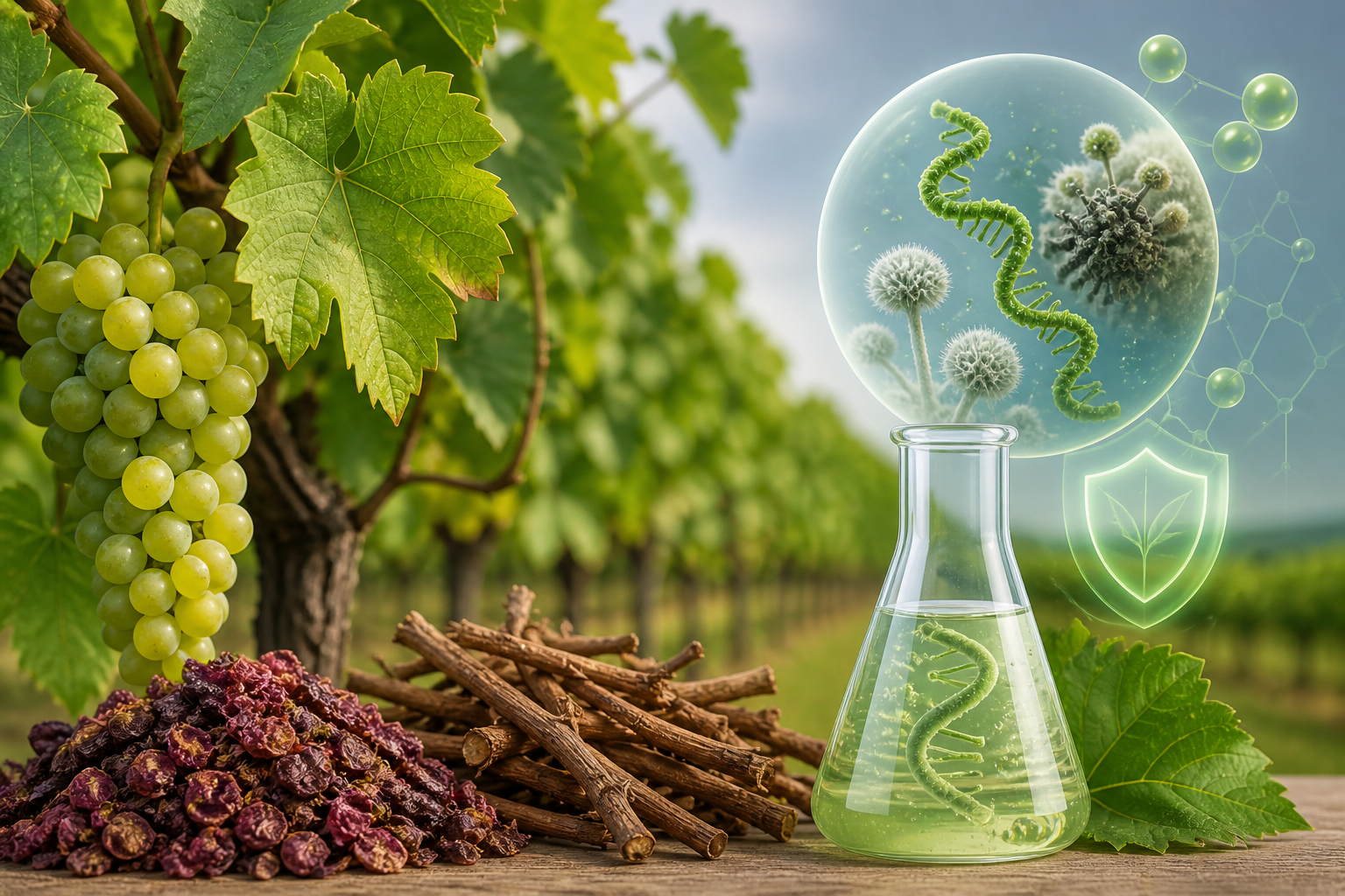 Controle de fungos em vinhedos avança com solução biodegradável baseada em RNA