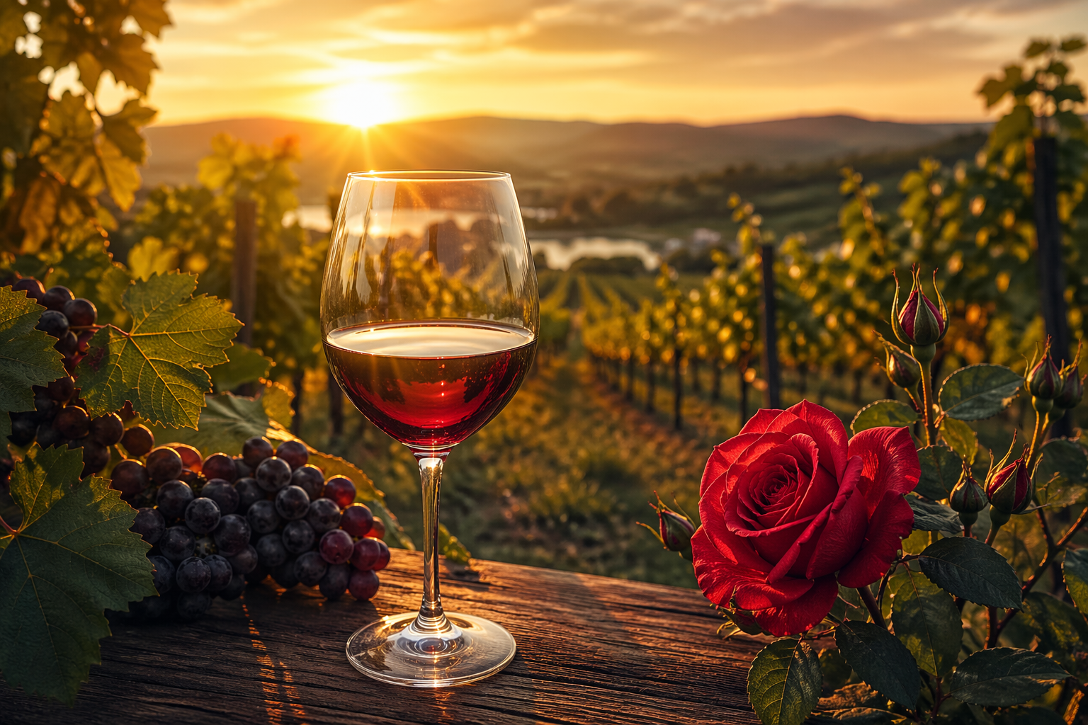 rosa e vinho
