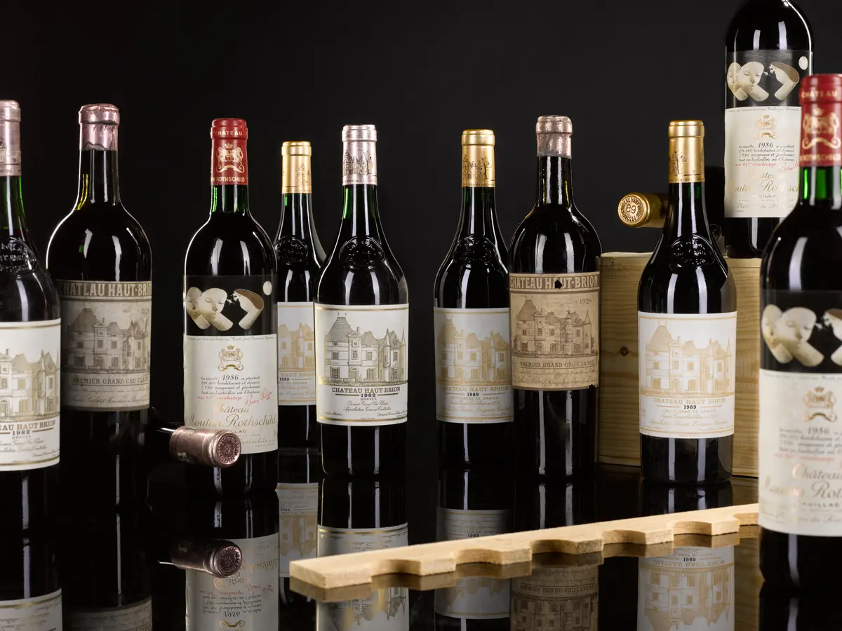 Leilão de vinhos raros