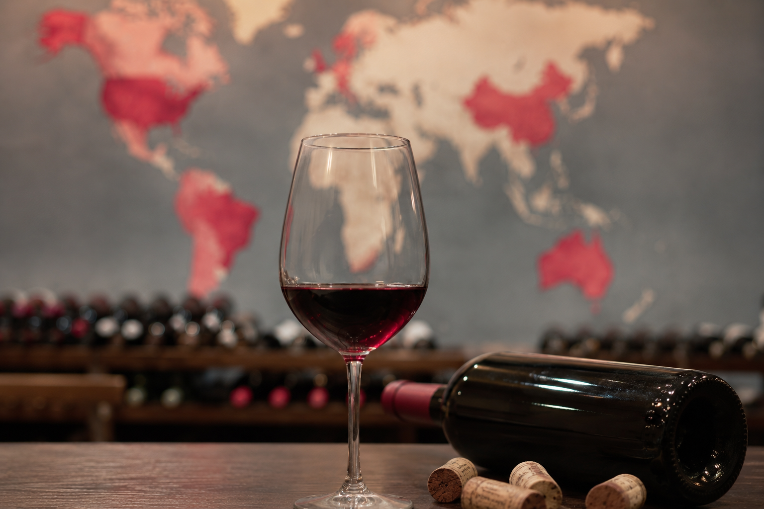 Brasil cresce enquanto consumo global de vinho recua
